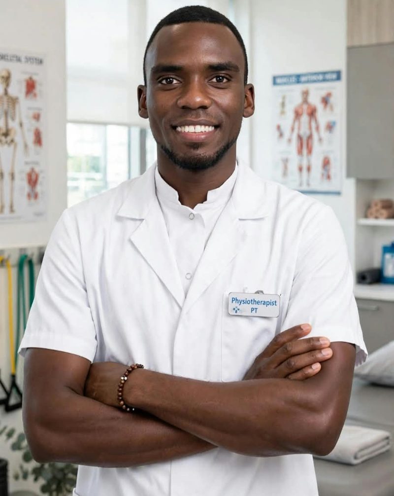 William, physiotherapist at Afya Mob Physio serving Malindi and Watamu, Kenya